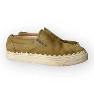 Chloe  Scallop Slip On Skater Sneaker 37